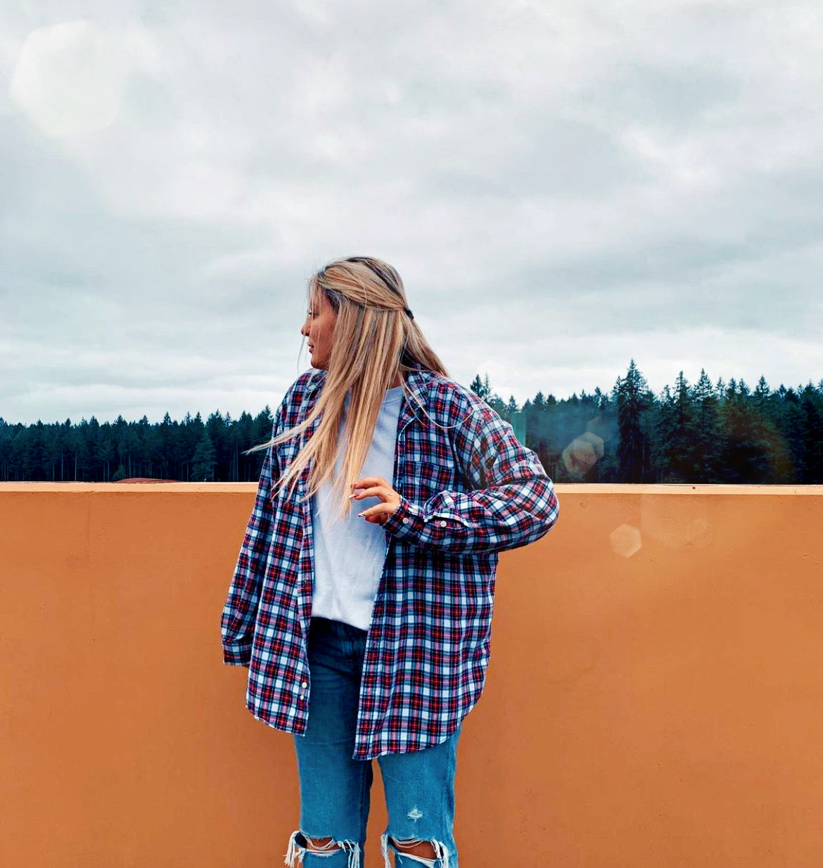 PoppycockVintage Vintage Oversized Flannel Shirt, Unisex Men's Women's Soft Cozy Plaid Vintage Flannels