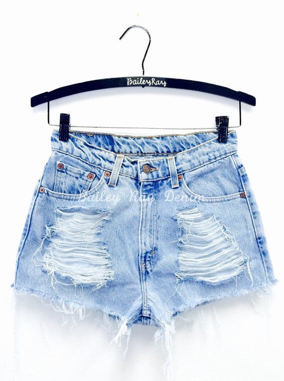 High Waisted Shorts - Distressed | Bailey Ray Co.