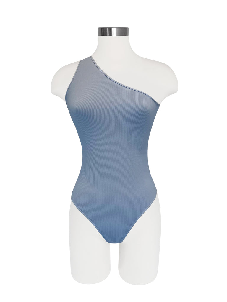 Seamless One Shoulder Bodysuit - Iris