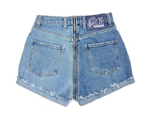 High Waist Denim shorts - Denim blue - Ladies | H&M IN