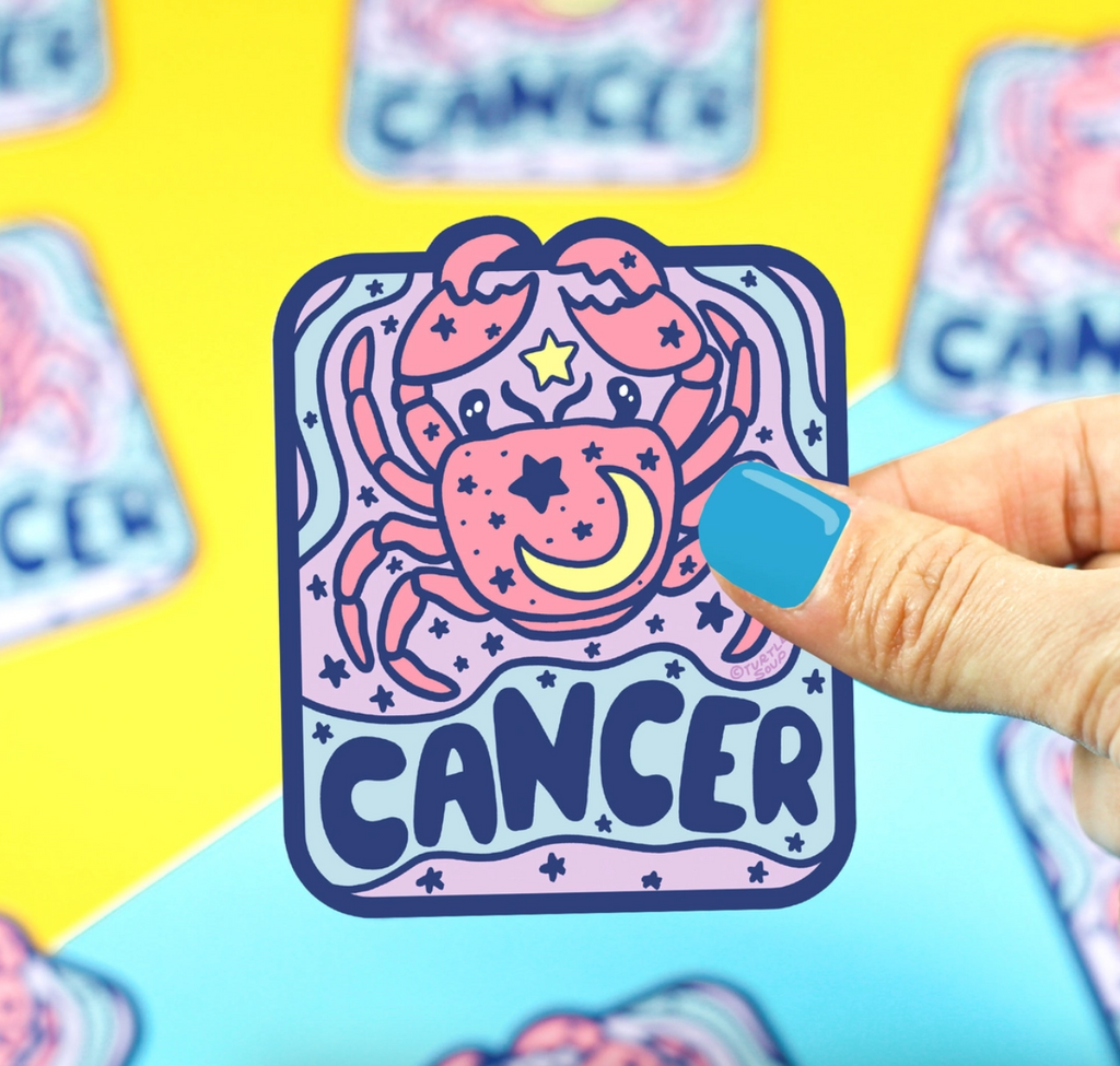 Zodiac Vinyl Sticker - Cancer