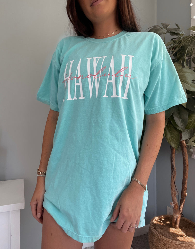 Honolulu HI Tee - Comfort Colors